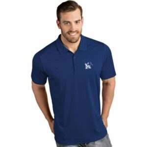 Antigua Men's University of Memphis Tribute Polo Shirt Dark Royal, 2X-Large - NCAA Men's Tops at Academy Sports