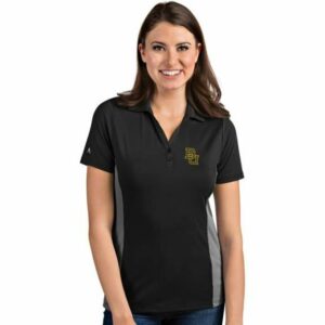 Antigua Women's Baylor University Venture Polo Shirt Smoke/White, Small - NCAA Women's at Academy Sports