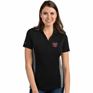 Antigua Women's Missouri State University Venture Polo Shirt Black/White, Medium - NCAA Women's at Academy Sports