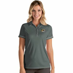 Antigua Women's University of Missouri Salute Polo Shirt Steel/White, Small - NCAA Women's at Academy Sports