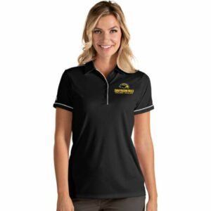 Antigua Women's University of Southern Mississippi Salute Polo Shirt Black/White, X-Large - NCAA Women's at Academy Sports