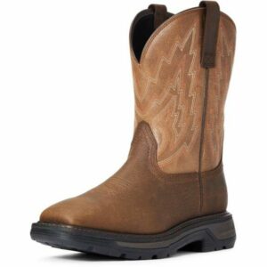 Ariat Men's Big Rig Soft Toe Work Boots Brown, 11.5 - Non Steel Toe Wellington Work Boots at Academy Sports