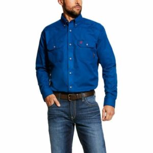 Ariat Men's Fire Resistant Featherlight Work Shirt Andrew Check, 2X-Large - Men's Longsleeve Work Shirts at Academy Sports