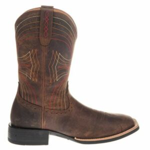 Ariat Men's Sport Wide Square Toe Western Boots Dark Brown, 8.5 - Men's Ropers at Academy Sports