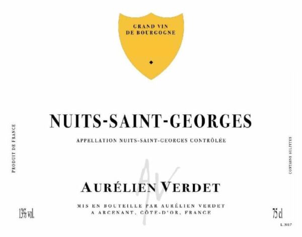 Aurelien Verdet 2016 Nuits-St-Georges - Pinot Noir Red Wine