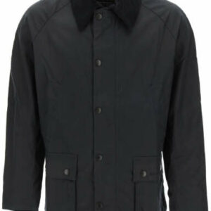 BARBOUR ASHBY WAXED JACKET S Blue Cotton