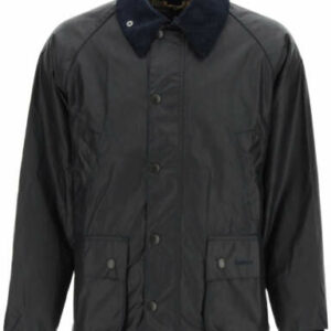 BARBOUR BEDALE WAX JACKET IN WAXED COTTON 36 Blue Cotton