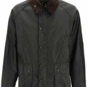 BARBOUR BEDALE WAX JACKET IN WAXED COTTON 36 Grey, Green Cotton