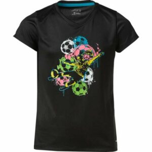 BCG Girls' Soccer Field Turbo T-Shirt Black, X-Small - Girl's Athletic Tops at Academy Sports