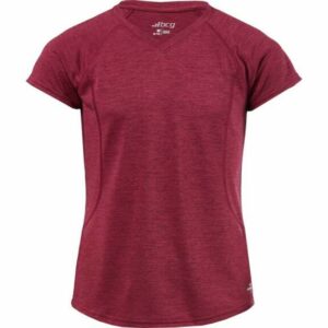 BCG Girls' Turbo Melange T-Shirt Maroon, Large - Girl's Athletic Tops at Academy Sports