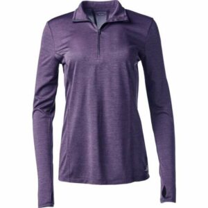 BCG Women's Athletic 1/4-Zip Pullover Training Top Purple Dark, Medium - Women's Athletic Performance Tops at Academy Sports