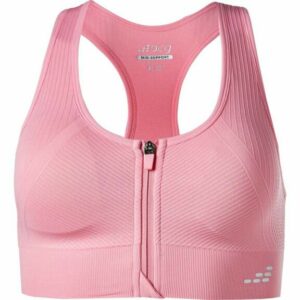 BCG Women's Seamless Zip Front Mid Impact Sports Bra Pink Light, Large - Women's Workout Bras at Academy Sports