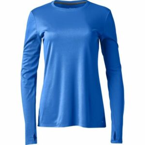 BCG Women's Turbo Long Sleeve Shirt Blue Bright, Large - Women's Athletic Performance Tops at Academy Sports