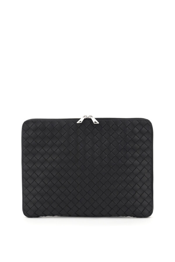 BOTTEGA VENETA HIDROLOGY DOCUMENT CASE OS Black Leather