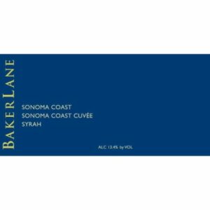 Baker Lane 2015 Sonoma Coast Cuvee Syrah - Syrah/Shiraz Red Wine