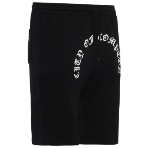 Banned LA Mens Banned LA City of Compton Shorts - Mens Black/White Size XL