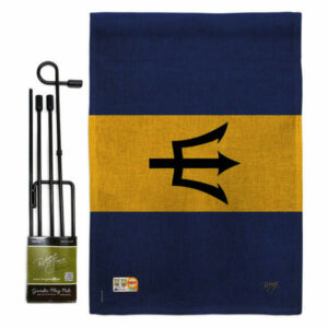 Barbados Flags of the World Nationality Garden Flag Set