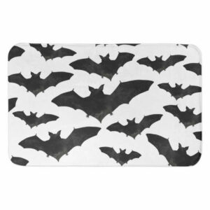 Bat Pattern 34x21 Bath Mat