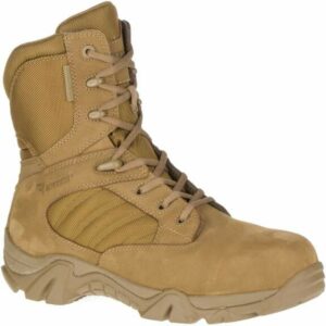 Bates Men's GX-8 Waterproof Composite Toe Side Zip Work Boots Coyote, 14 - Service Shoes at Academy Sports