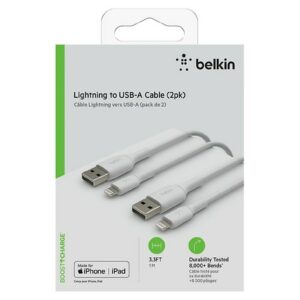 Belkin USB-A to Lightning Charging Cables White - 1.0 ea