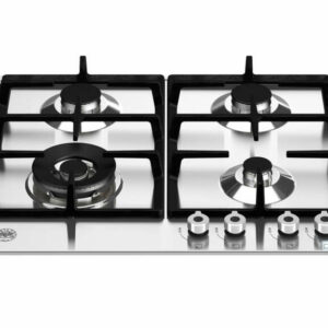 Bertazzoni 24" Professional Series Stainless Steel Front Control Gas Cooktop With 4 Burners