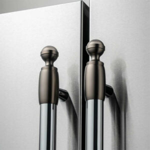 Bertazzoni Collezione Metalli Black Nickel Decor Set For Refrigerator And Dishwasher