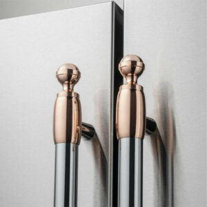 Bertazzoni Collezione Metalli Copper Decor Set For Refrigerator And Dishwasher