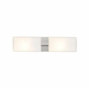 Besa Lighting Satin Nickel Besa Lighting 2WT-888607 Lido 2 Light 21" Wide Bath Bar with Glass Shades... Model 2WT-888607-SN (Indoor Lighting)