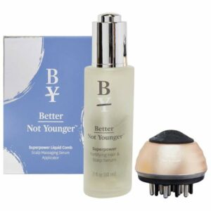 Better Not Younger Superpower Hair and Scalp Liquid Serum & Comb Set