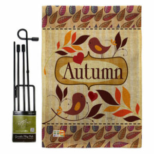 Birds Autumn Fall Harvest & Autumn Garden Flag Set