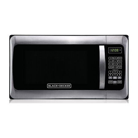 Black+Decker EM031MGG-X1 1.1-Cubic Foot Microwave, One Size , Stainless Steel