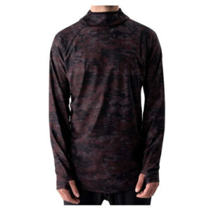 Blackstrap Industries Summit Hooded Baselayer Top Digital Maroon Sm