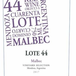 Bodega Cuarto Dominio 2017 Lote 44 Malbec - Red Wine