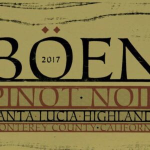 Boen 2017 Santa Lucia Highlands Pinot Noir - Red Wine