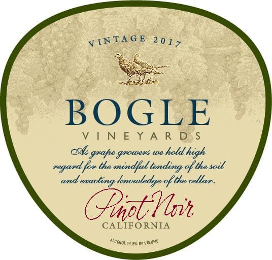 Bogle 2017 Pinot Noir - Red Wine