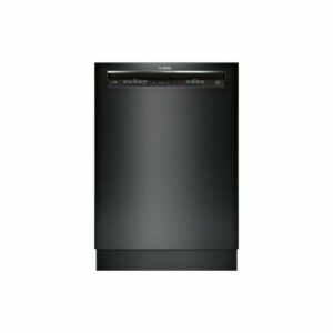 Bosch SHEM63W5 24 Inch Wide 16 Place Setting Energy Star Built-In Full Console Dishwasher with Recessed Handle and Speed 60 Black Dishwashers