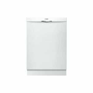 Bosch SHSM63W5 24 Inch Wide 16 Place Setting Energy Star Built-In Fully Integrated Dishwasher with Scoop Handle and AquaStop White Dishwashers