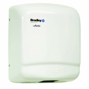 Bradley 2905-287300 Bradex Sensor Operated Automatic Hand Dryer White Commercial Bathroom Accessories Hand Dryer Automatic