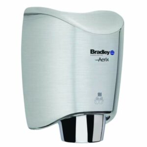 Bradley 2922-2800 Bradex Sensor Operated Automatic Hand Dryer Satin Stainless Steel Commercial Bathroom Accessories Hand Dryer Automatic