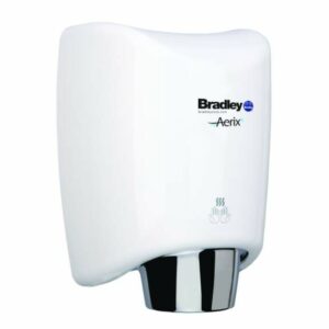 Bradley 2922-2800 Bradex Sensor Operated Automatic Hand Dryer White Commercial Bathroom Accessories Hand Dryer Automatic