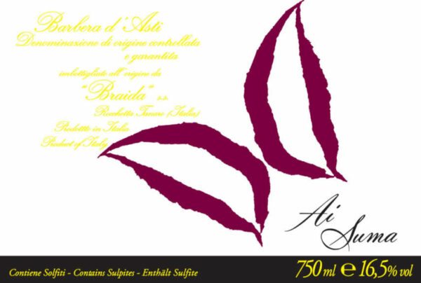 Braida 2016 Ai Suma Barbera d'Asti - Red Wine