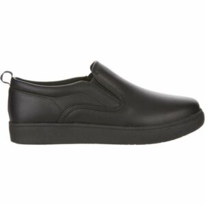 Brazos Men's All Comfort Slip-On Service Shoes Black, 10.5 - Service Shoes at Academy Sports