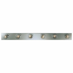 Broadway 6-Light Bath Strip, Polished Chrome