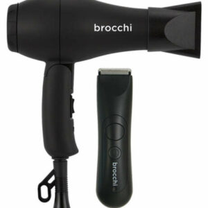 Brocchi Waterproof Body Hair Trimmer + Mini Travel Hair Dryer