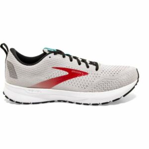 Brooks Men's Revel 4 Running Shoes Gray Light/Bright Red, 9 - Men's Running at Academy Sports