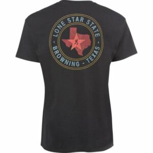 Browning Men's Lone Star Circle Classic T-Shirt Black, Small - Men's Outdoor Graphic Tees at Academy Sports