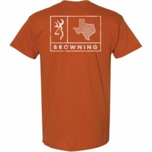 Browning Men's Texas Square Short Sleeve T-Shirt Orange Dark, 2X-Large - Men's Outdoor Graphic Tees at Academy Sports