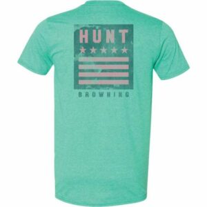 Browning Womens Hunt Square Short Sleeve T-Shirt Aqua/Turquoise Light, Large - Women's Graphic Tops at Academy Sports