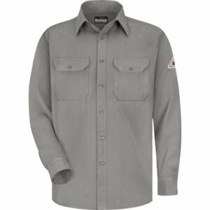 Bulwark Men's CoolTouch 2 Uniform Long Sleeve Work Shirt Gray, X-Large - Men's Longsleeve Work Shirts at Academy Sports