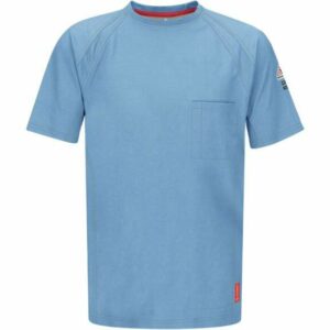 Bulwark Men's iQ Series Comfort Knit FR T-Shirt Blue, X-Large Tall - Men's Longsleeve Work Shirts at Academy Sports